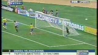 Brasil vs Argentina amistoso 1999 [upl. by Nnahs751]