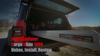 Jeep Gladiator Rubicon  Cargo Glide Sliding Bed System Installation and Impressions [upl. by Jump]