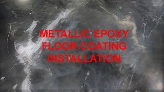 Metallic Epoxy Flooring Installation [upl. by Shannen]