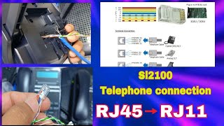 SL2100 connection RJ45 To RJ11 SL2100 connection [upl. by Lody]