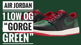 AIR JORDAN 1 LOW OG “GORGE GREEN” [upl. by Ailahtan]