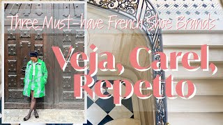 Reviewing French Shoe Brands Veja Carel Repetto [upl. by Akerdna424]