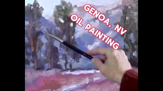 nevada landscape oil painting [upl. by Tnias]