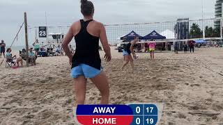 USAV East Coat Beach Volleyball Nationals U16 Sarah Mc Donnell  Grace Lee D1 M2 [upl. by Orman]