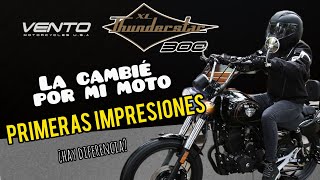 Thunderstar 300 2024 ¡PRIMERAS IMPRESIONES MANEJANDOLA  Motos Vento [upl. by Adnara524]