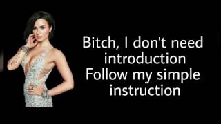 Instruction  Demi Lovato Jax Jones amp Stefflon Don Lyrics [upl. by Cindi]