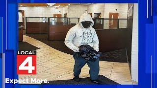 Police seek help identifying masked gunman involved in Dearborn Heights bank robbery [upl. by Euqnomod]