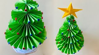 How to Make Paper Christmas Tree  DIY Christmas Tree  3D Paper Christmas Tree [upl. by Brost]