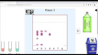Uso simulador Cromatografía en capa fina [upl. by Erdnassak]