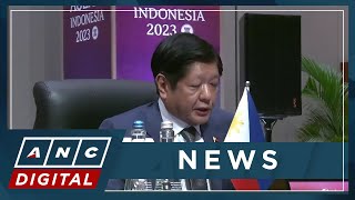 Marcos hits coercive activities in South China Sea at 43rd ASEAN summit  ANC [upl. by Imeon315]