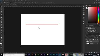 Line Tool  Adobe Photoshop CC 2019 [upl. by Herwick]