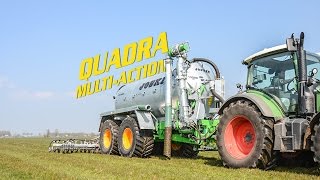 JOSKIN Quadra 14000 slurry tanker  Multi ACTION meadow injector [upl. by Llerraf]