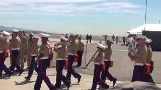 2014 Miramar Air Show  Marine Corps Hymn Anchors Aweigh [upl. by Nednyl]