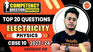 Top 20 Competency Based Questions from Electricity Class 10 Physics  CBSE Board Exam 2024 Revision [upl. by Iadrahc]