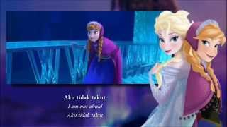 HQ Frozen  For the First Time in Forever  Reprise Indonesian Lyrics and Translation SampT [upl. by Noirret]