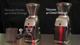 Grinder Comparison Baratza Virtuoso amp Virtuoso Preciso from Whole Latte Love [upl. by Nolyaw]