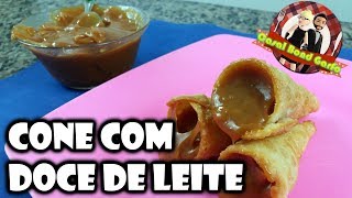 Canudinhos de Doce de leite de Massa de Pastel [upl. by Bren]