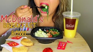 ASMR McDonalds Breakfast Bowl Eating Sounds MUKBANG [upl. by Nawrocki532]