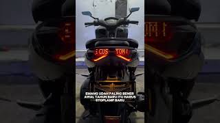 stoplamp running text nmax new modified modifikasi modifikasimotor cinematic xmax shorts [upl. by Amar]