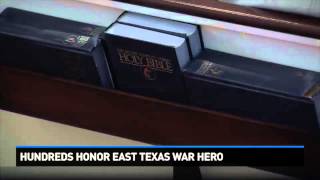 Hundreds honor East Texas war hero [upl. by Arihsak322]