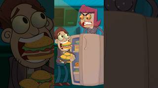 Bro BOLTED 🍔 🤣 Animation Meme memes shorts [upl. by Gunther]