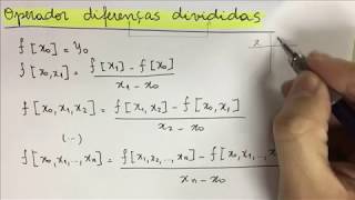 CNUM016 Método de Newton Interpolação Polinomial [upl. by Seiden]