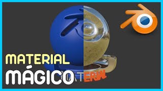 MATERIAL MÁGICO  PRINCIPLED BSDF NO BLENDER 3D [upl. by Miran]