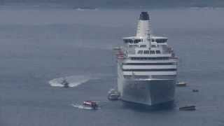 US2 Landing very slowly Ogasawara Islands Chichijima Futami Bay／飛行艇US2 父島二見湾に着水 [upl. by Rebhun]