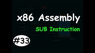 x86 Assembly 33  SUB Instruction 1 [upl. by Herwick472]