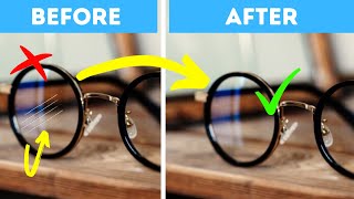 Remove Scratches from Eyeglasses  DIY Eyeglass Cleaner Solution Recipe at Home [upl. by Maximilian]