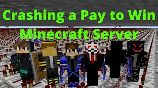 CRASHING a Pay to Win Minecraft Server with Worlds Largest Lag Machine  Herobrineorg [upl. by Stig]