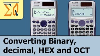 Casio Fx115es Casio Fx991es converting Binary Decimal hexadecimal and Octal [upl. by Dumanian]