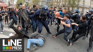 Manifestation intersyndicale pour les salaires  Paris  France 13 octobre 2023 [upl. by Siul335]