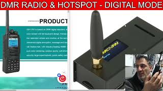 DMR RADIO amp HOTSPOT  DIGITAL MODE [upl. by Alleinnad]