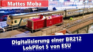 Digitalisierung mit Extras einer BR212 3072 3147 3374 3372 3377 von Märklin [upl. by Jerrine]