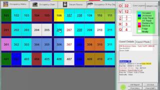 Hotel Management Software of India  Occupancy Chart Part  1 [upl. by Araed]