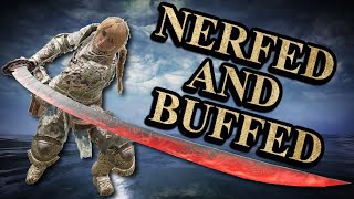 Elden Ring Rakshasa’s Great Katana Got Nerfed And Buffed [upl. by Nylirad]