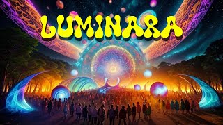 Luminara  Sunday Echo  Trippy AI Animated Psychedelic Music Video 🌌✨ [upl. by Dam276]