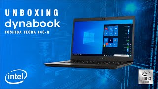 Unboxing Toshiba Dynabook Tecra A40G  Español 2021 [upl. by Ltihcox330]