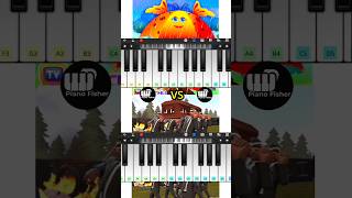 Astronomia Coffin Dance Song Vs Rain Rain Go Away  Easy Piano Tune shorts [upl. by Llenra]