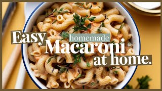 Easy Homemade Macaroni Recipe  StepbyStep Guide for Perfect PastaMarconi receipe [upl. by Aicad]