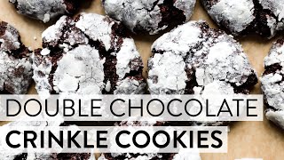 Double Chocolate Crinkle Cookies  Sallys Baking Recipes [upl. by Rubina]