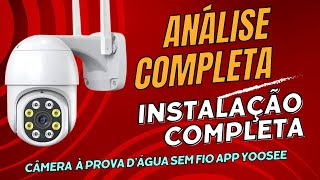 Smart Câmera IP WiFi a prova dágua Yoosee Análise e instalação completa [upl. by Lechner670]