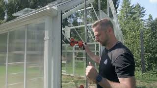 Stage 31 Installing Gable Glazing Double Glass [upl. by Aicened]