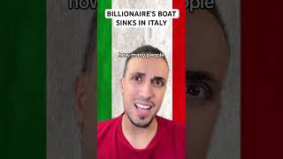 Billionaire’s Boat Sinks In Italy [upl. by Jeminah]