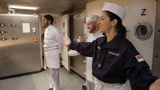 Warship Life In The Royal Navy · Julia Bradbury JJ Chalmers RoyalNavy Sea Navy Military [upl. by Unders]