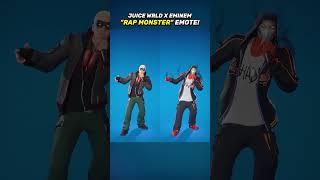 Juice WRLD x Eminem quotRap Monsterquot Emote in Fortnite shorts fortnite [upl. by Frissell]