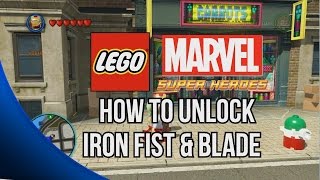 How to Unlock Blade and Iron Fist  LEGO Marvel Super Heroes [upl. by Naynek]