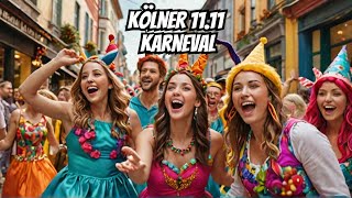 Kölner 1111 Karneval Altstadt Party 🎉  CARNIVAL COLOGNE 2024 Walking Tour in 4Kquot [upl. by Gneh]