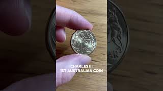 Charles III First Australian Coin coin kingcharles coincollecting australia [upl. by Himelman]